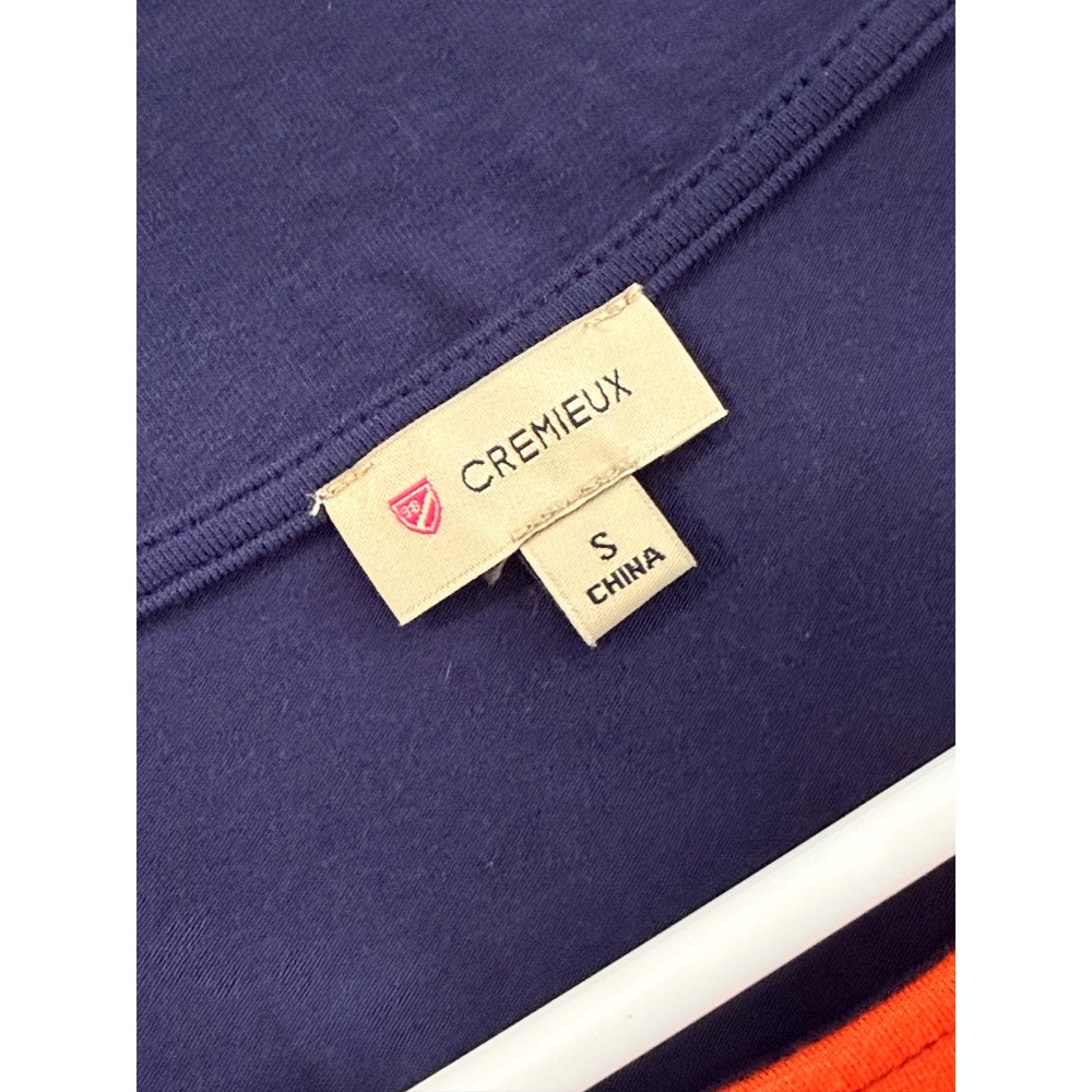 Cremieux Womens Colorblock T-Shirt Dress Navy Orange Gray Size S 99DCM16 - Picture 3 of 9